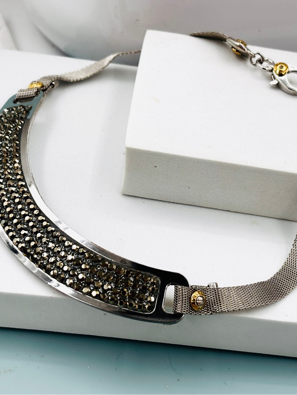 Henri bendel vintage crystal collar necklace